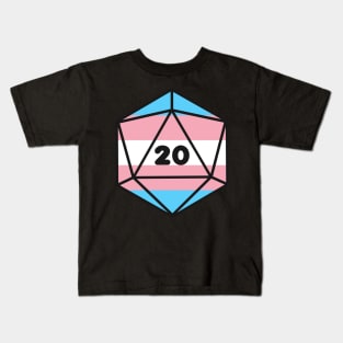 D20 - Transexual Pride Dice Kids T-Shirt